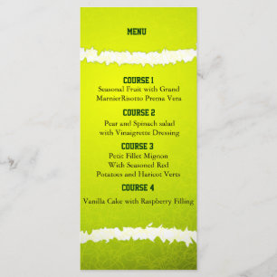 Sports Party Tennisntheme Personalize Menu cards