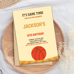 Sports Party Theme Invitation