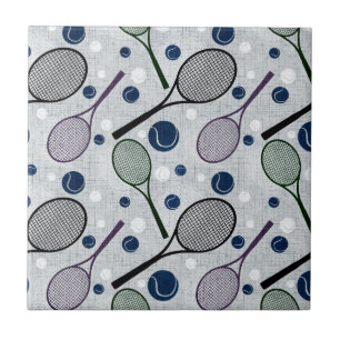 Sports pattern for tennis fans. ceramic tile