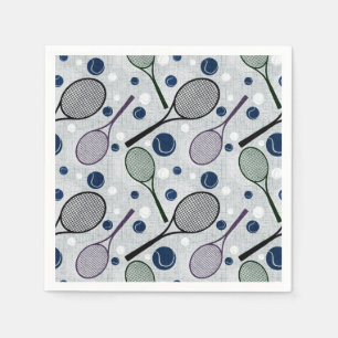 Sports pattern for tennis fans. napkins