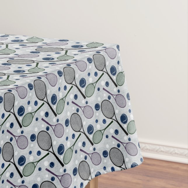 Sports pattern for tennis fans. tablecloth (In Situ)