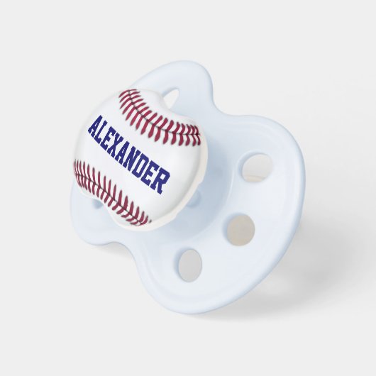 Sports Personalized Baseball Pacifier (Front Right)