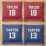 Sports Personalized Jersey Number Custom Color Cornhole Bags