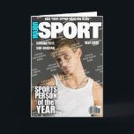 Sports Personalized Magazine Cover Card<br><div class="desc">Sports Personalized Magazine Cover</div>