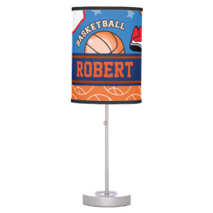 SPORTS Personalized Name Basketball Fan Pattern Table Lamp
