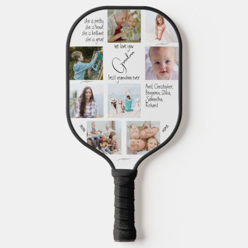 Sports Photos Best Grandma Ever Pickleball Paddle