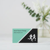 Sports Physical Therapist Business Card (Standing Front)