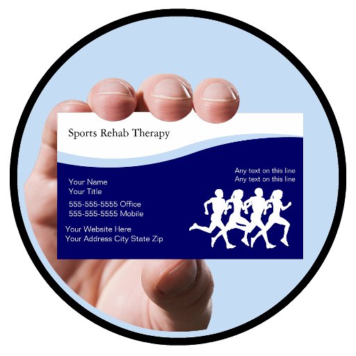 Customizable Sports Physical Therapy Business Cards