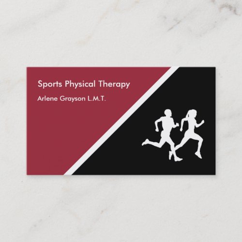Sports Physical Therapy Rehab Business Card