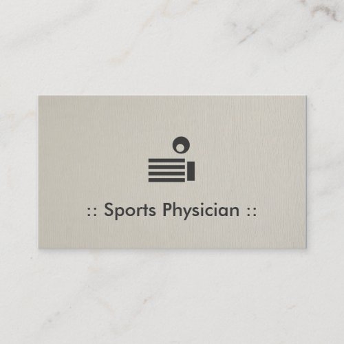 Sports Physician Chic Professional Business Card