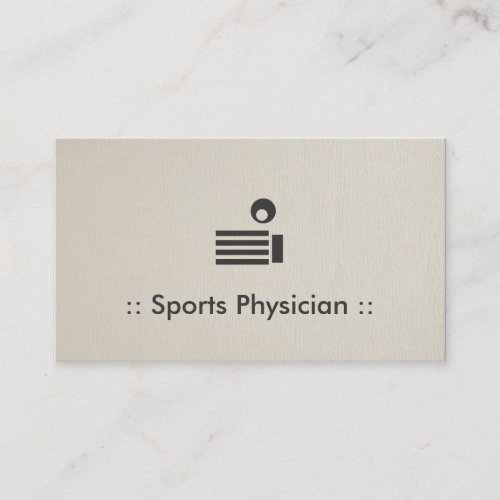 Sports Physician Chic Professional Business Card Templates