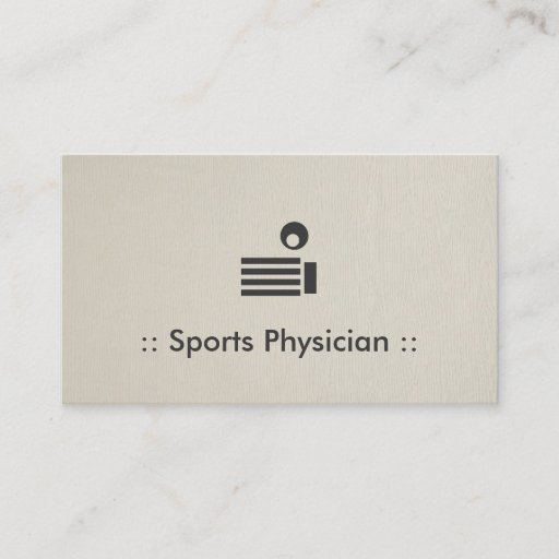Customizable Sports Physician Chic Professional Business Card Templates