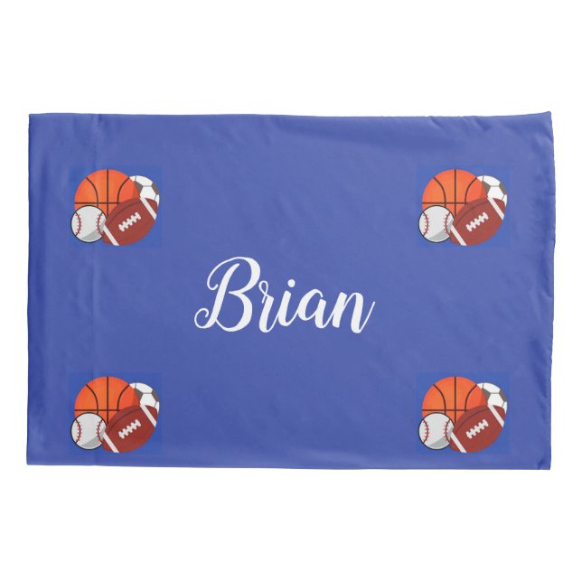 Sports Pillow Case (Back)