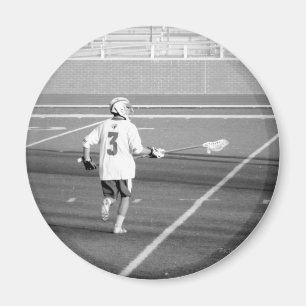 Sports Player PHOTO Lacrosse Mom Team Fan Club Fun Magnet
