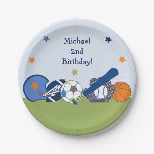 Sports Player Sport Party Plates