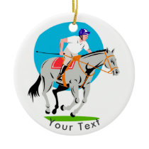SPORTS Polo Pony & Player Ceramic Ornament