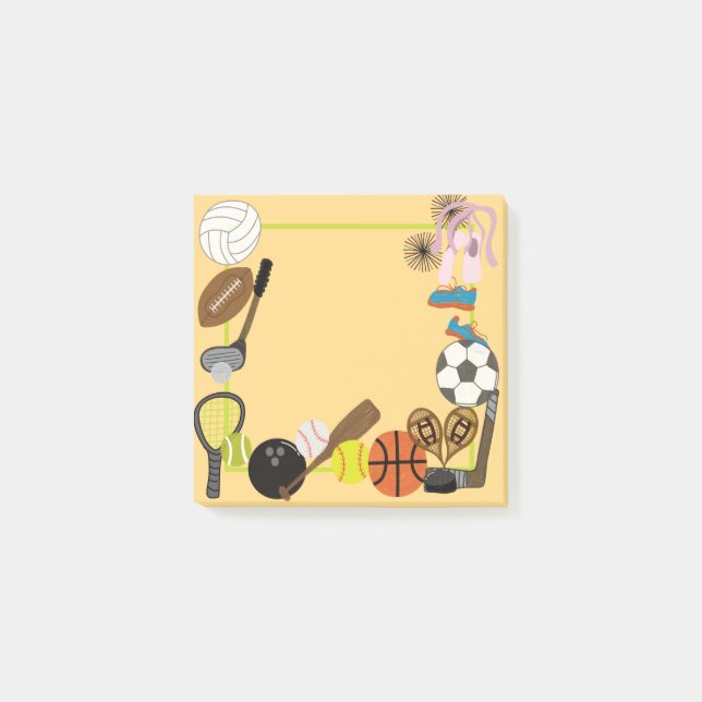 Sports post it note (Front)