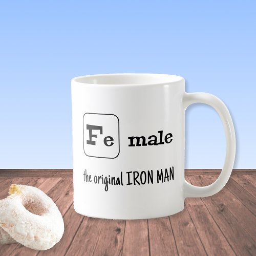 Sports pun iron element Fe male Coffee Mug