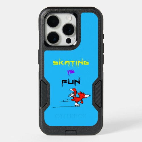 Sports Puppy Figure Fox Buddy Skating iPhone 15 Pro Case