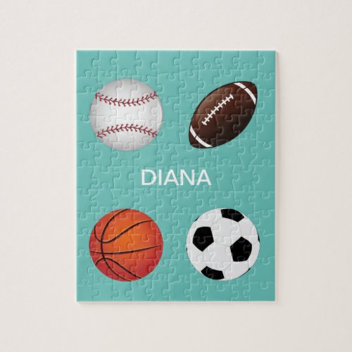  SPORTS PUZZLE WITH CHILDS NAME