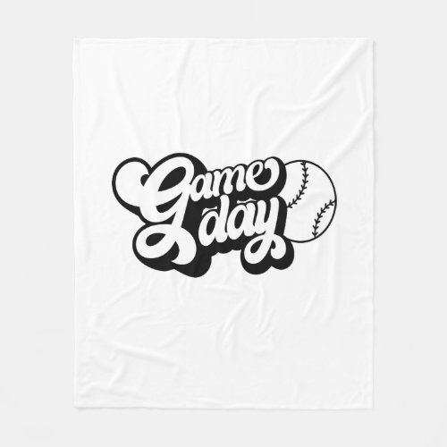 Sports quote game day fleece blanket