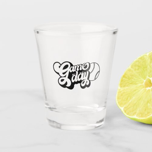 Sports quote game day shot glass