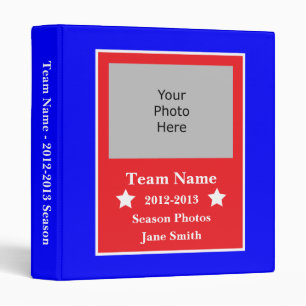 Sports Season Photo Binder - Red, White, and Blue