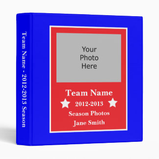 Sports Season Photo Binder - Red, White, and Blue