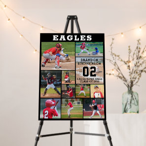 Sports Senior Night 11 Photo Collage Custom Foam Board