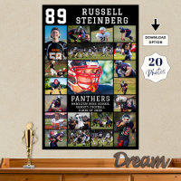 Sports Senior Night Graduation 20 Photo Collage