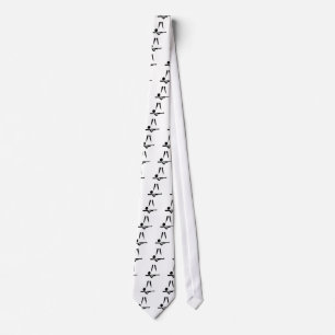 Sports shooting symbol tie