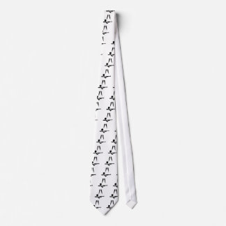 Sports shooting symbol tie