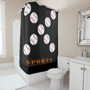 Sports shower curtain