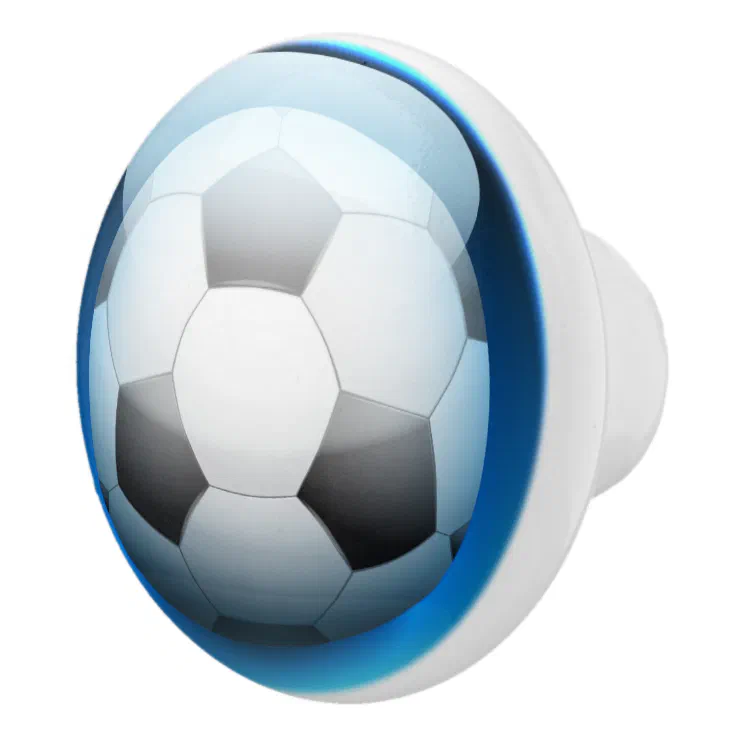 Sports Soccer Ball Drawer Knobs Zazzle