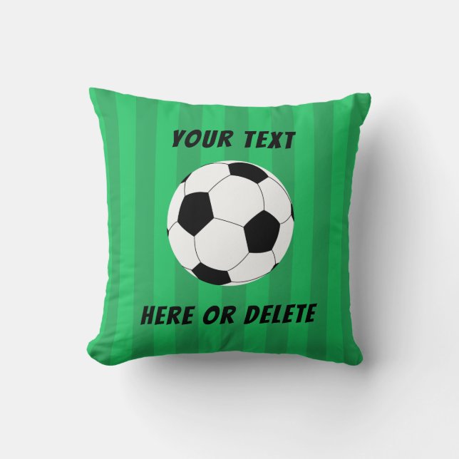 Sports Soccer Ball Field Custom  Throw Pillow (Front)