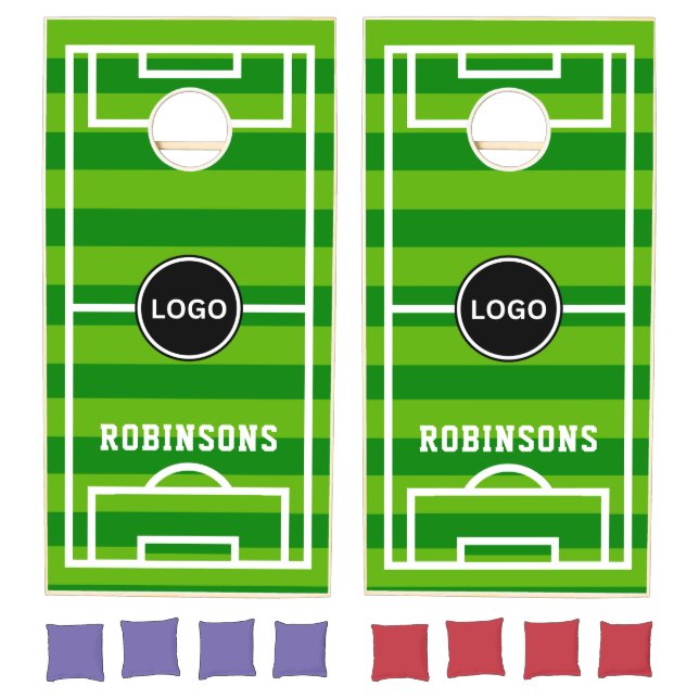 Sports Soccer Team Logo Cornhole Set (Set)