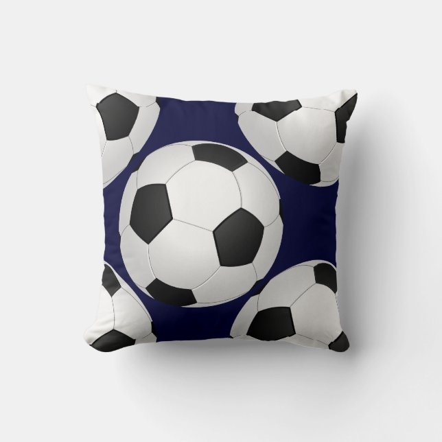 sports soccer throw pillow (Front)