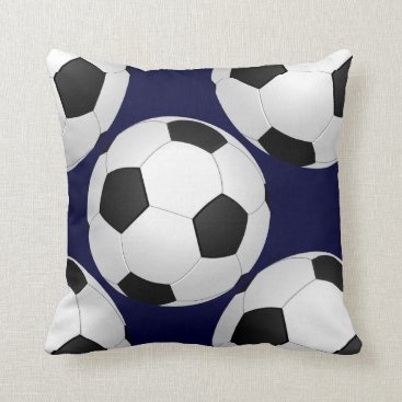 sports soccer throw pillow