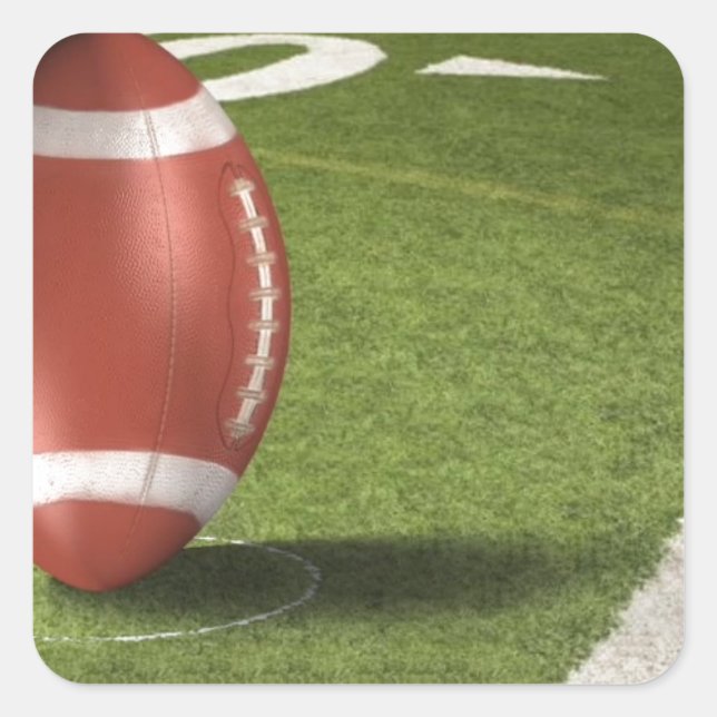 sports square sticker (Front)
