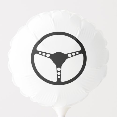 Sports Steering Wheel Silhouette Balloon