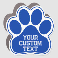 Sports Style Custom Paw Print - Royal Blue