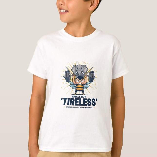 "Sports T-Shirt Strong Bee - Small But Tireles (Front)