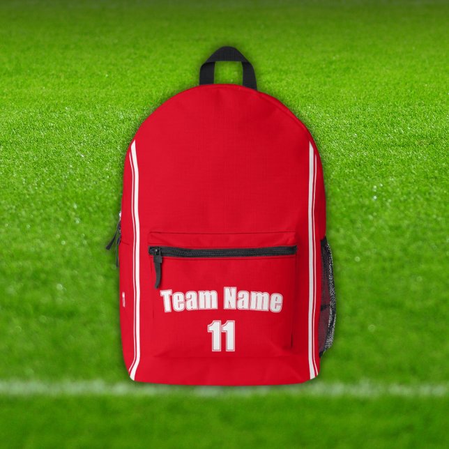 Sports Team Backpacks - Custom Name and Number (Custom Sports Team -backpacks for uniforms with number)