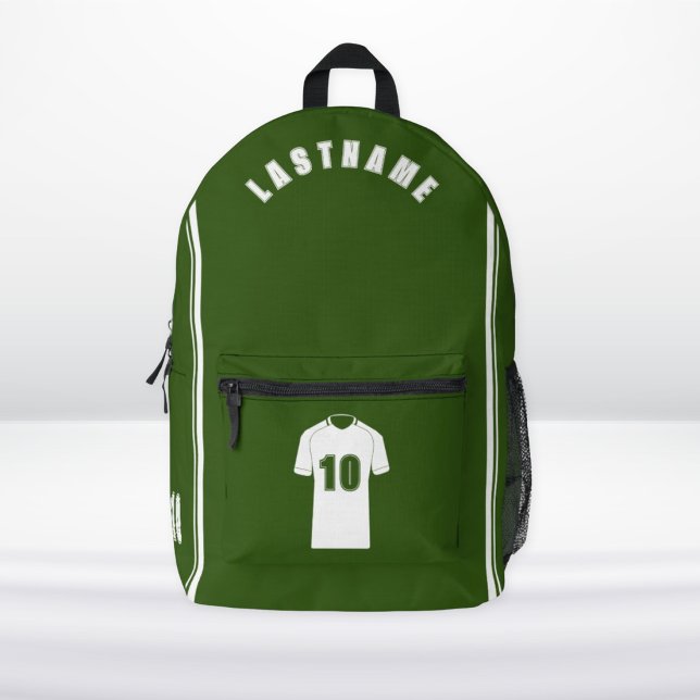 Sports Team Backpacks - Custom Name and Number (Kids School Sports Custom Team Backpacks)