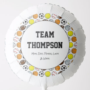 Sports Team Family Balloon