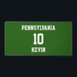 Sports Team Fan Personalized Desk Mat<br><div class="desc">Sports Team Fan Personalized Desk Mat</div>