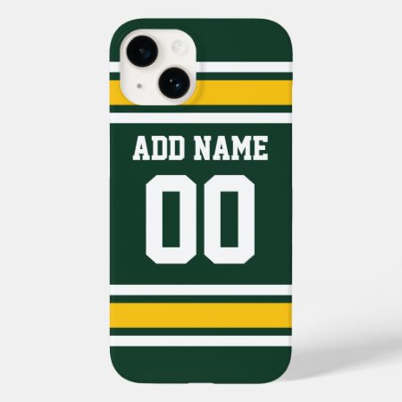 Sports Team Football Jersey Custom Name Number Case-mate Iphone 14 Cas