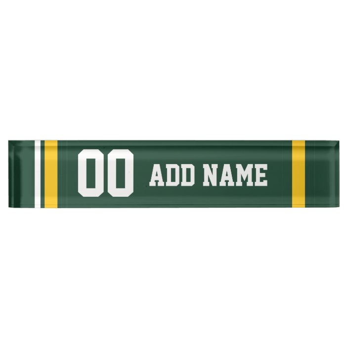 Sports Team Football Jersey Custom Name Number Name Plate