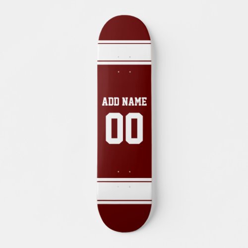 Sports Team Football Jersey Custom Name Number  Skateboard