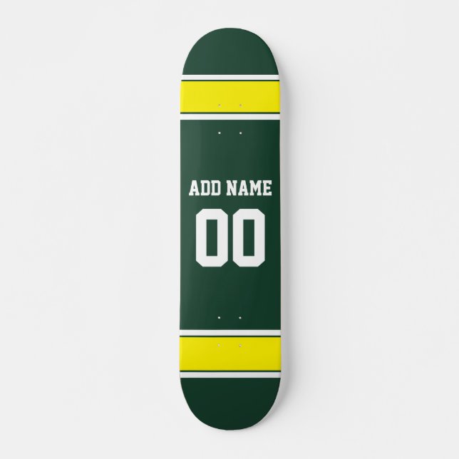 Sports Team Football Jersey Custom Name Number Skateboard (Front)